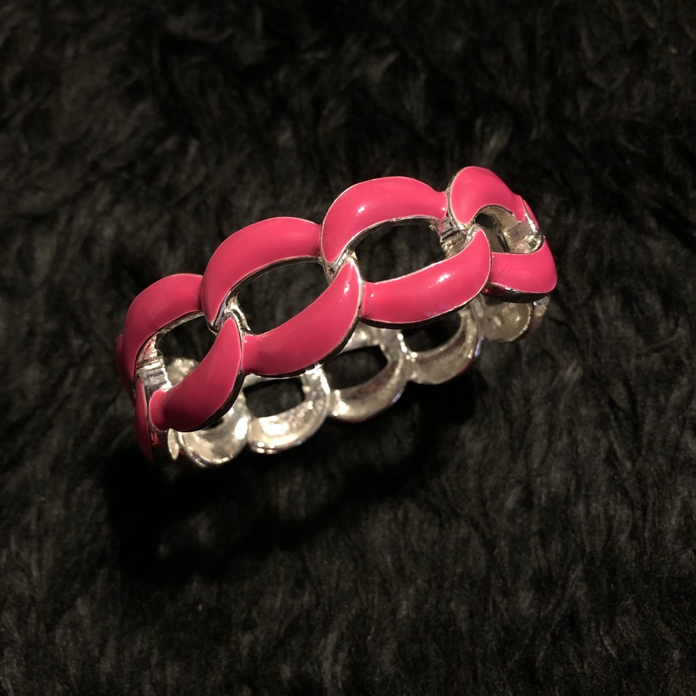 *4for$15* Pink metal bracelet